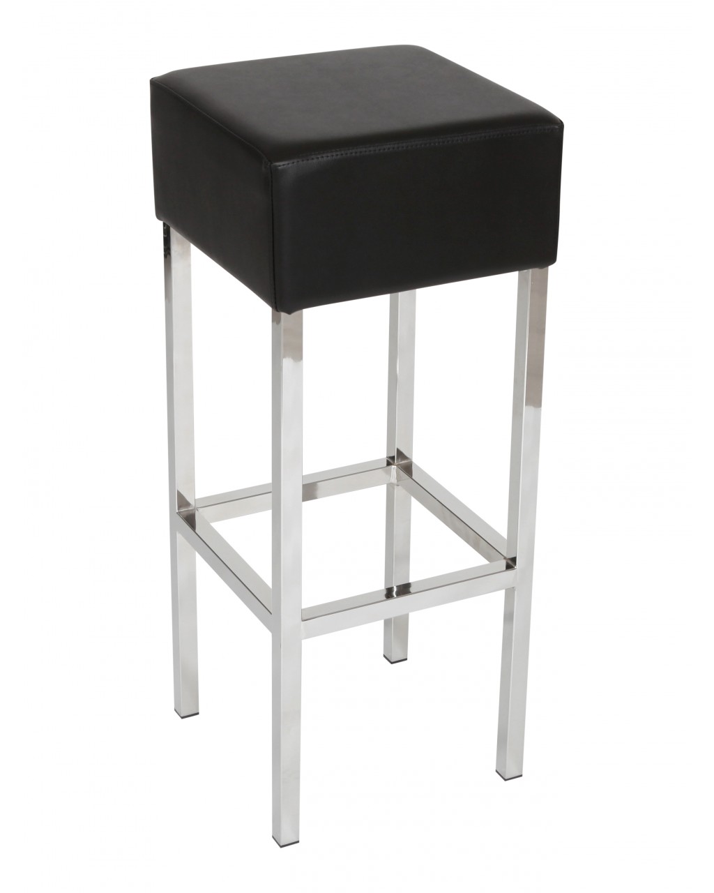 Barkruk Cube Zwart Chroom