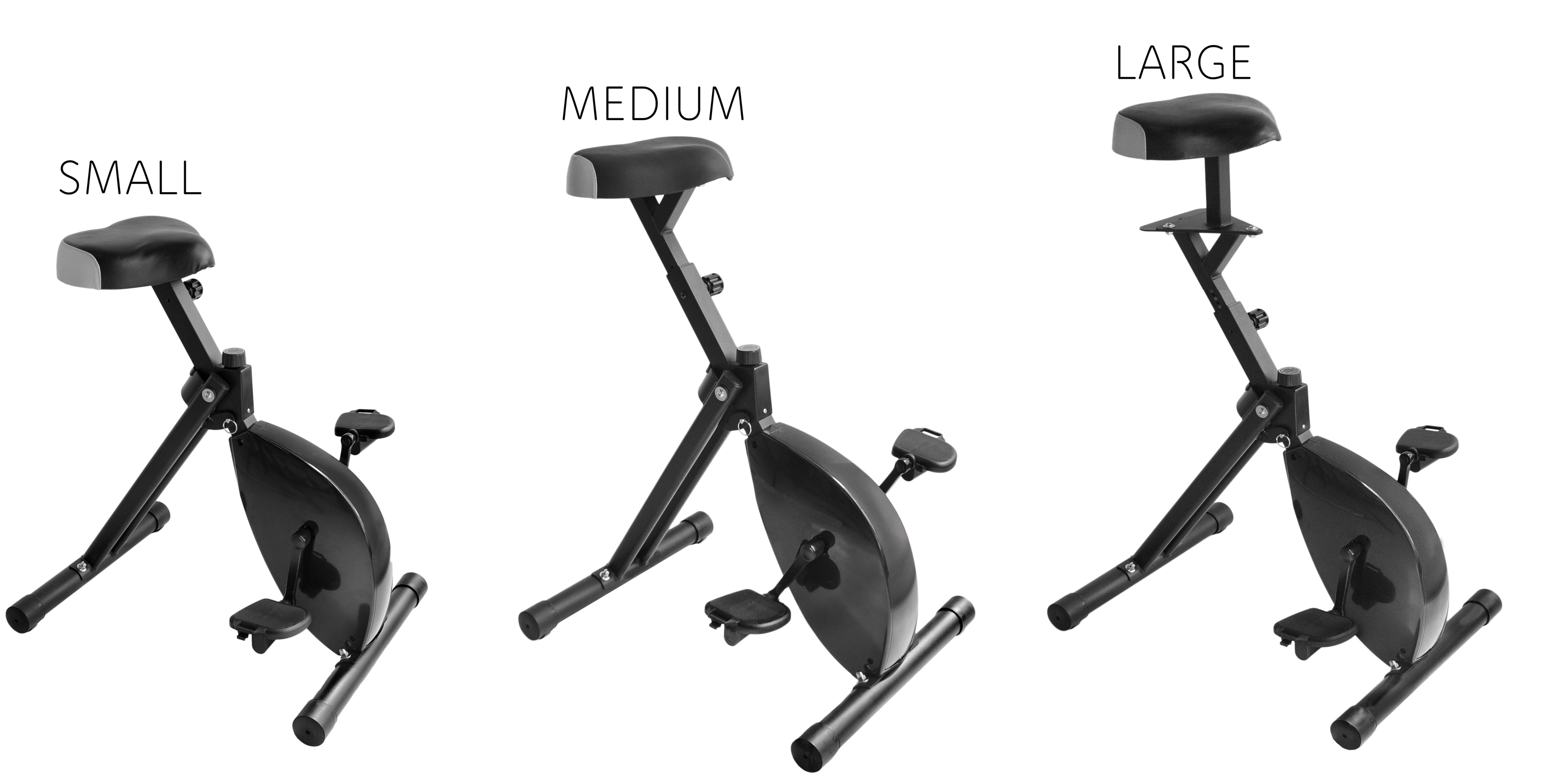 Deskbike in 3 maten