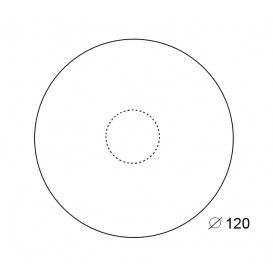 Rond blad 120 cm