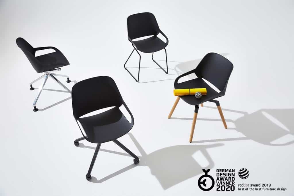 Actieve Bureaustoel Numo Zwart Actieve Bureaustoel Numo Zwart