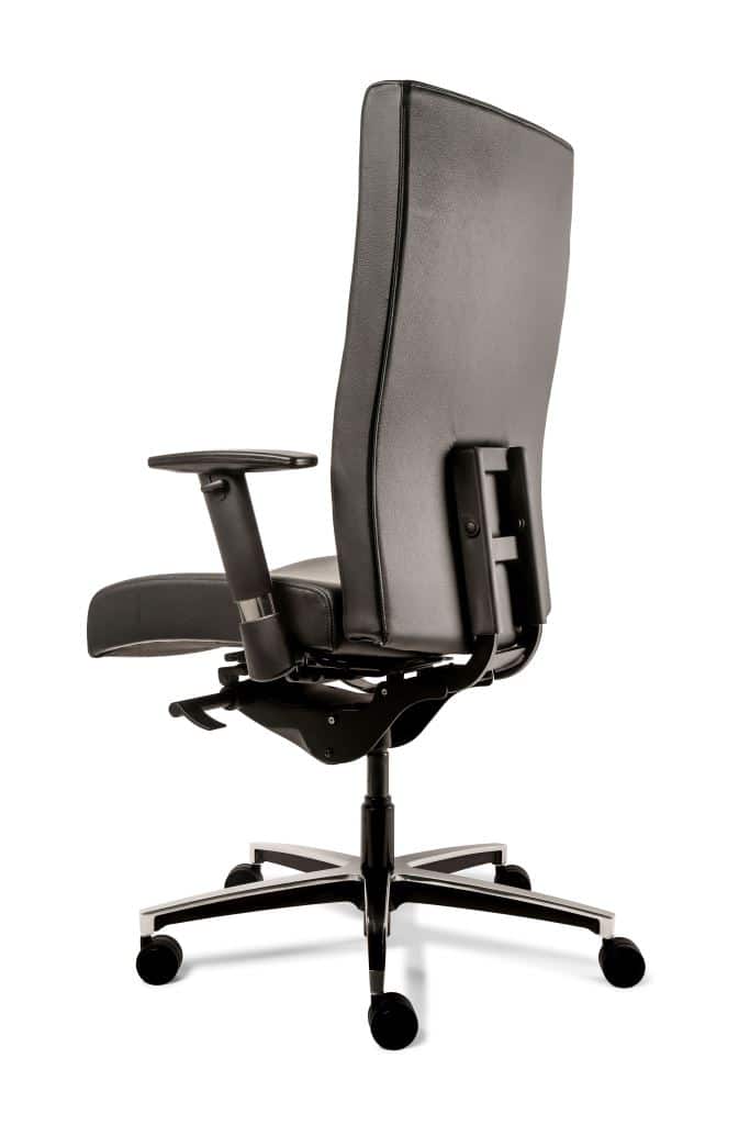Bureaustoel Manager Xl Zwart Leer Bureaustoel Manager Xl Zwart Leer