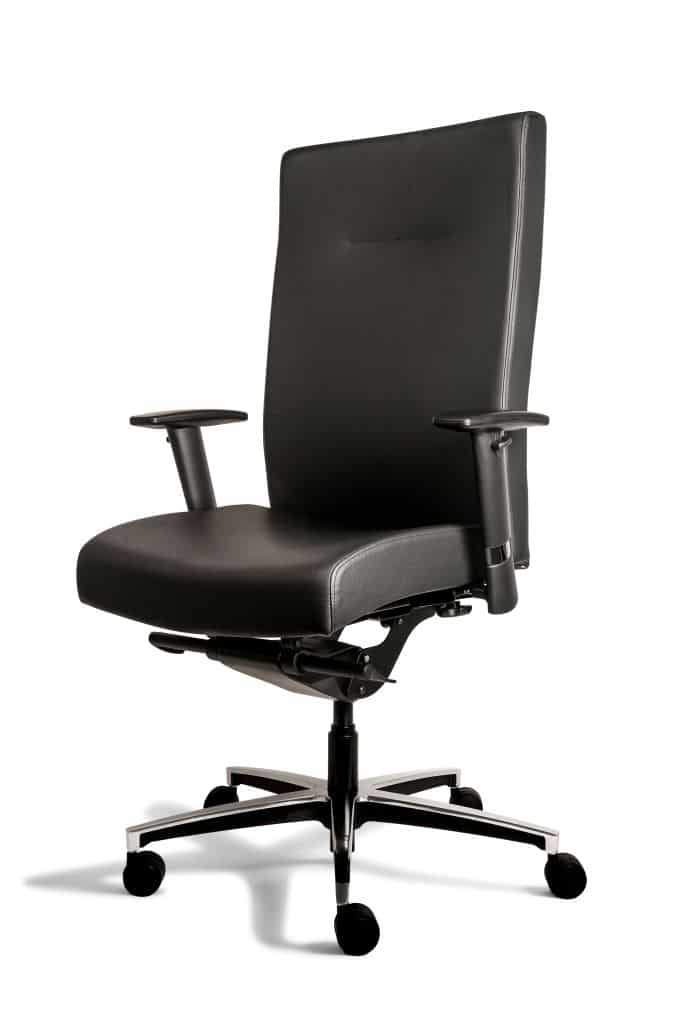 Bureaustoel Manager Xl Zwart Leer Bureaustoel Manager Xl Zwart Leer